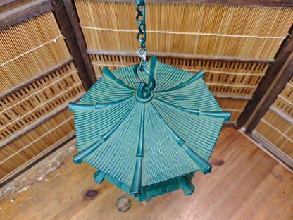 Rare Japanese Vintage Nambu Tekki Giant Size Cast Iron Wind Bell Chime