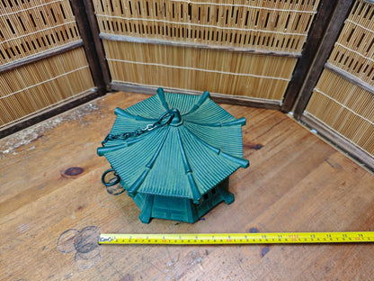 Rare Japanese Vintage Nambu Tekki Giant Size Cast Iron Wind Bell Chime