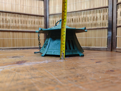 Rare Japanese Vintage Nambu Tekki Giant Size Cast Iron Wind Bell Chime