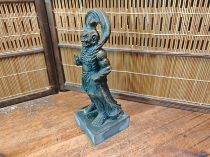 Japanese Vintage Nio Guardian Statue Pottery Single Kongo Rikishi