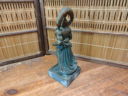 Japanese Vintage Nio Guardian Statue Pottery Single Kongo Rikishi