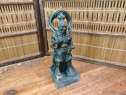 Japanese Vintage Nio Guardian Statue Pottery Single Kongo Rikishi