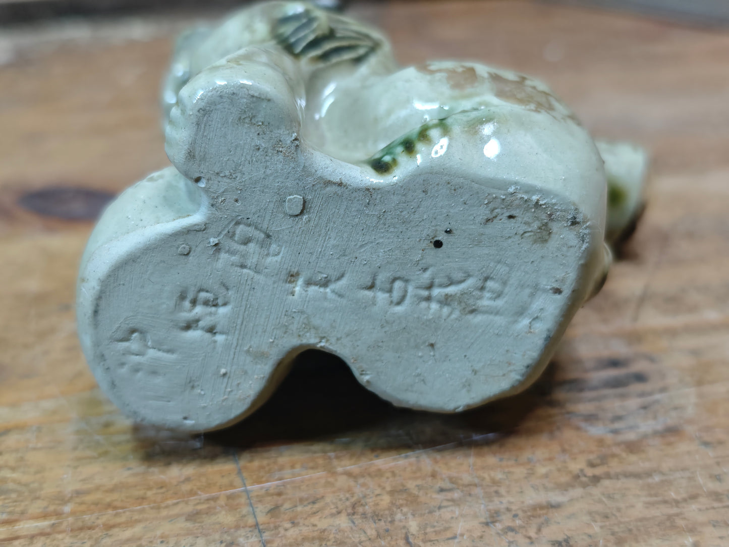 Rare 1970s Okinawa Shisa Sake Bottle Handmade Shigaraki Pottery Japan