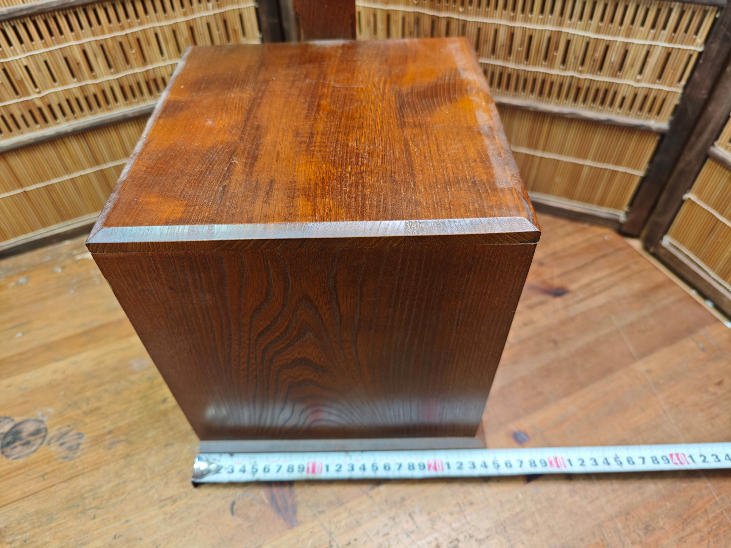 Vintage Japanese Haribako Step Tansu Sewing Box Kiri Wood 1980s Showa Chest