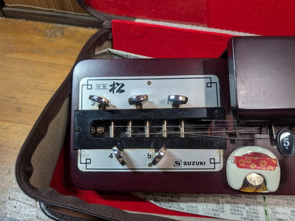 Vintage Suzuki Taisho Koto W/ Original Case Japan Playable Instrument