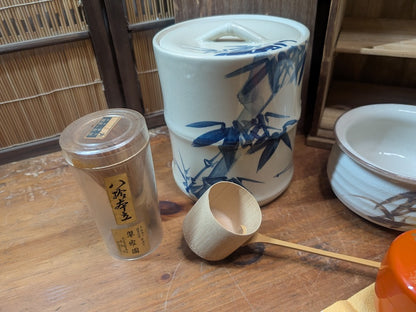 Vintage Japanese Tea Ceremony Set Chabako Box Complete Auction JP