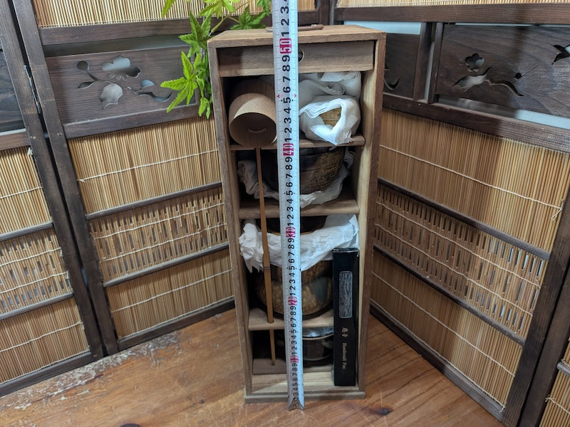 Vintage Japanese Tea Ceremony Set Chabako Box Complete Matcha Kit