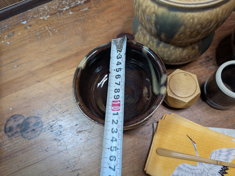 Vintage Japanese Tea Ceremony Set Chabako Box Complete Matcha Kit