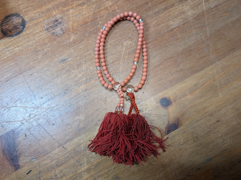 Authentic Japan Yama Sango Prayer Beads Juzu Buddhist Rosary Auction JP