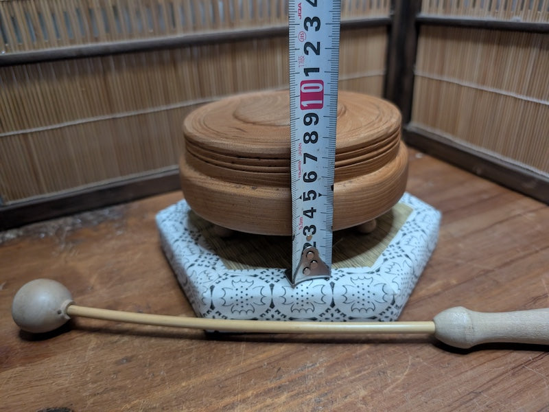 Vintage Japanese Mokugyo Wooden Drum Buddhist Instrument Japan