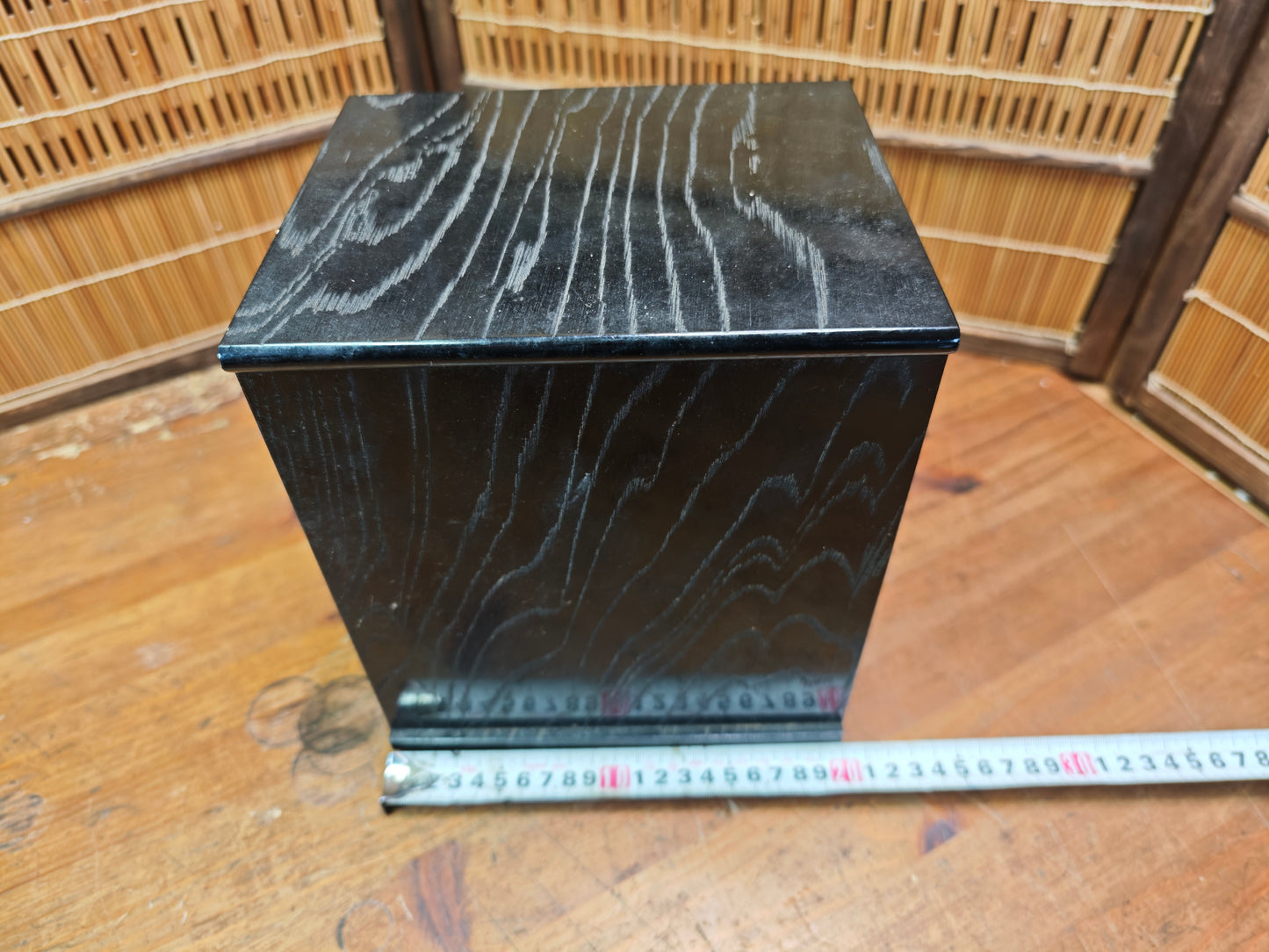 Vintage Japanese Yakisugi Mini Tansu 3 Drawer Charred Wood Chest