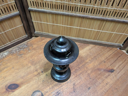 Japanese Bronze Toro Lantern Candlestick Vintage Temple Candle Holder