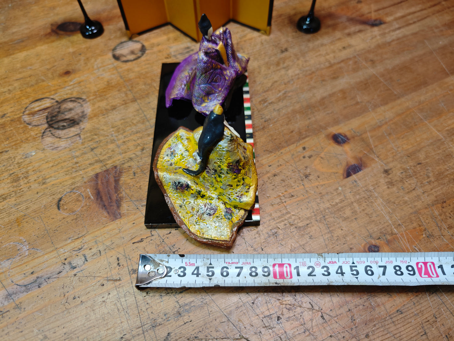 Kimekomi Hina Dolls Washi Paper Pulp Base Japanese Emperor Empress Set