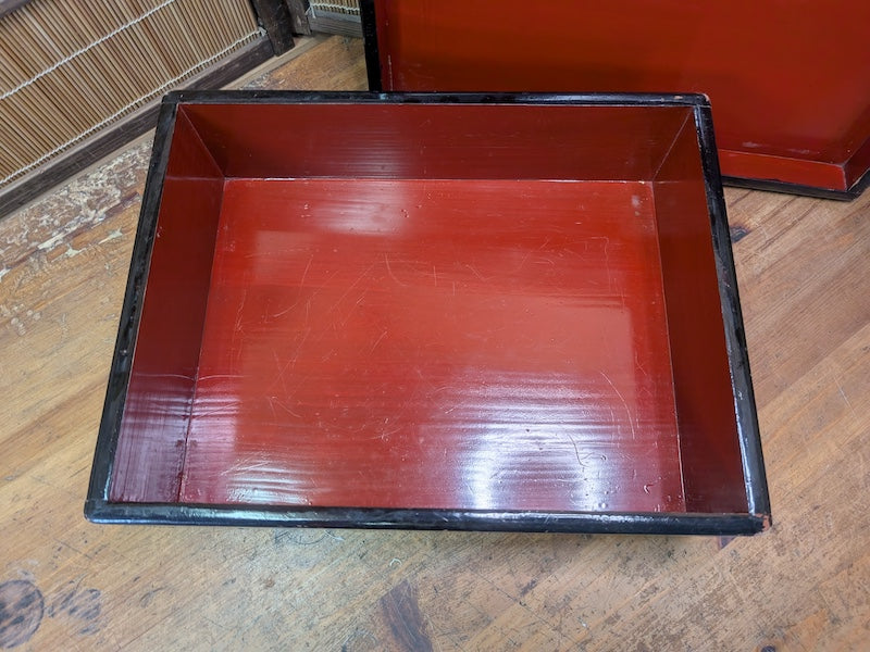 Japanese Antique Lacquer Box Artist Signed Urushi Japan Auction