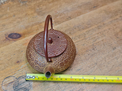 Vintage Nambu Tekki Tetsubin 1970s Japanese Cast Iron Tea Kettle