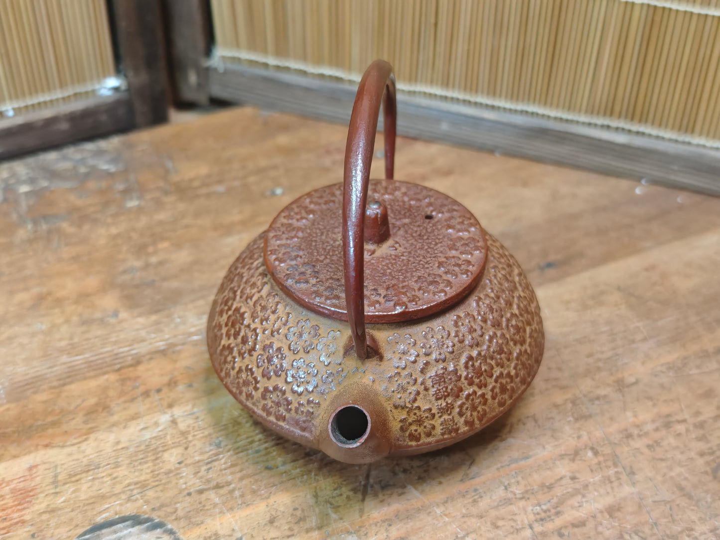 Vintage Nambu Tekki Tetsubin 1970s Japanese Cast Iron Tea Kettle