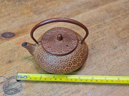 Vintage Nambu Tekki Tetsubin 1970s Japanese Cast Iron Tea Kettle