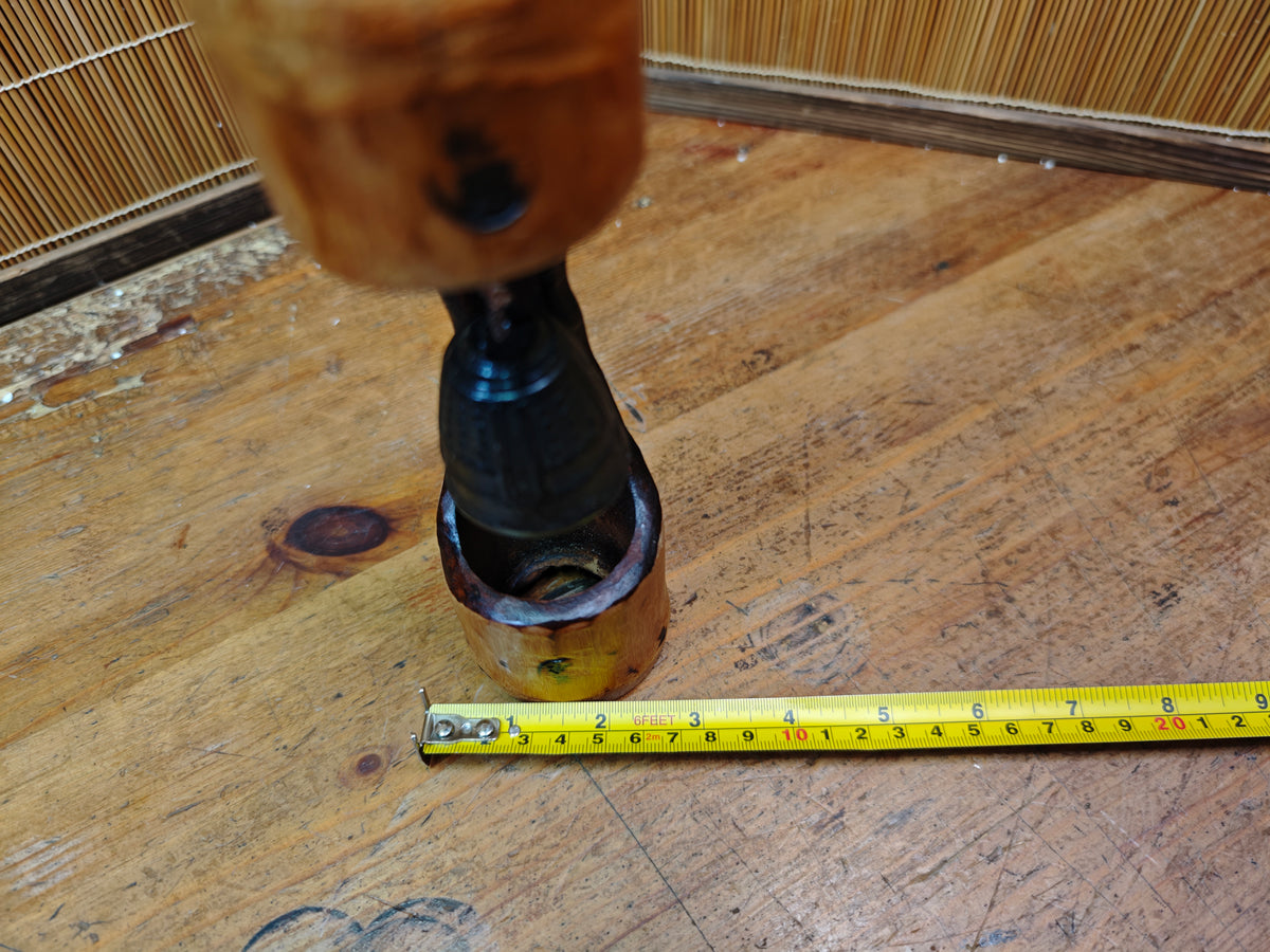 One of A Kind Japanese Vintage Monk & Nambu Tekki Wind Bell Bamboo Art