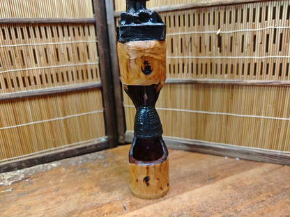 One of A Kind Japanese Vintage Monk & Nambu Tekki Wind Bell Bamboo Art
