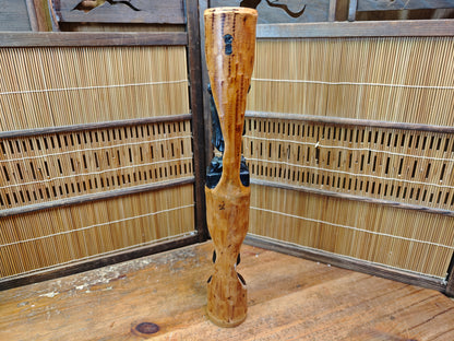 One of A Kind Japanese Vintage Monk & Nambu Tekki Wind Bell Bamboo Art