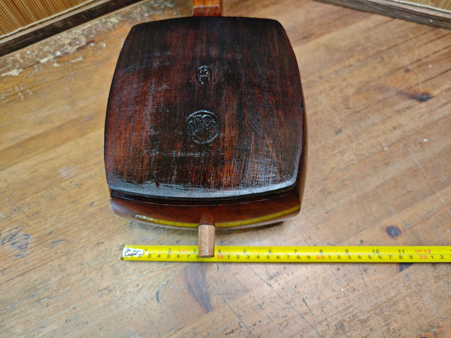 One of a Kind Japanese Shamisen Bonsai Table Kadai Wood Vintage Rare