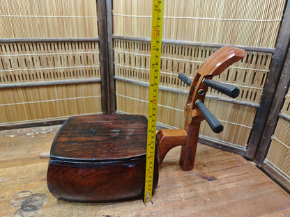 One of a Kind Japanese Shamisen Bonsai Table Kadai Wood Vintage Rare