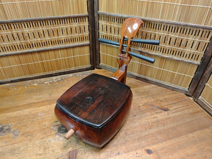 One of a Kind Japanese Shamisen Bonsai Table Kadai Wood Vintage Rare
