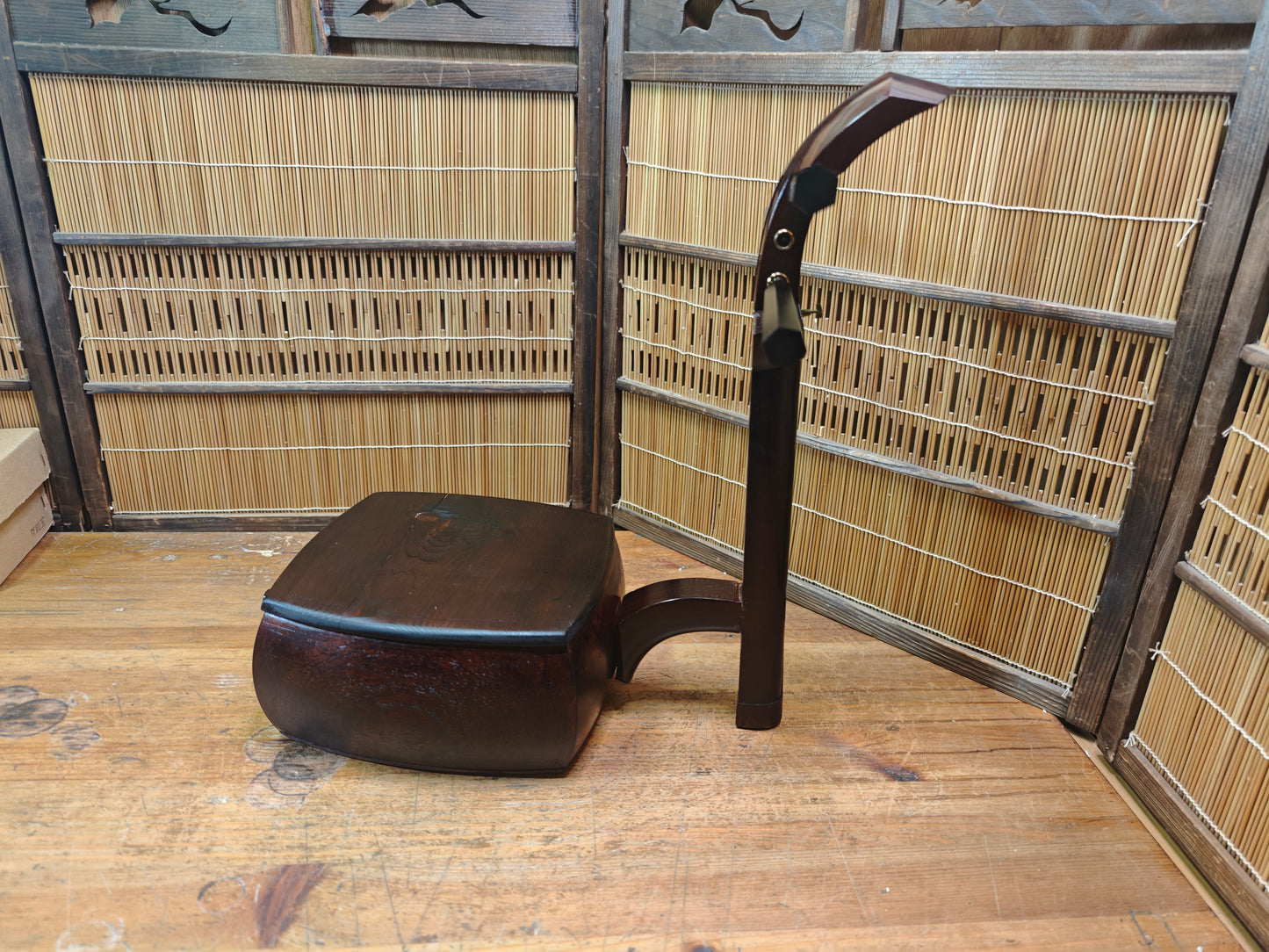 One of a Kind Japanese Shamisen Bonsai Table Kadai Handmade Art Display Stand