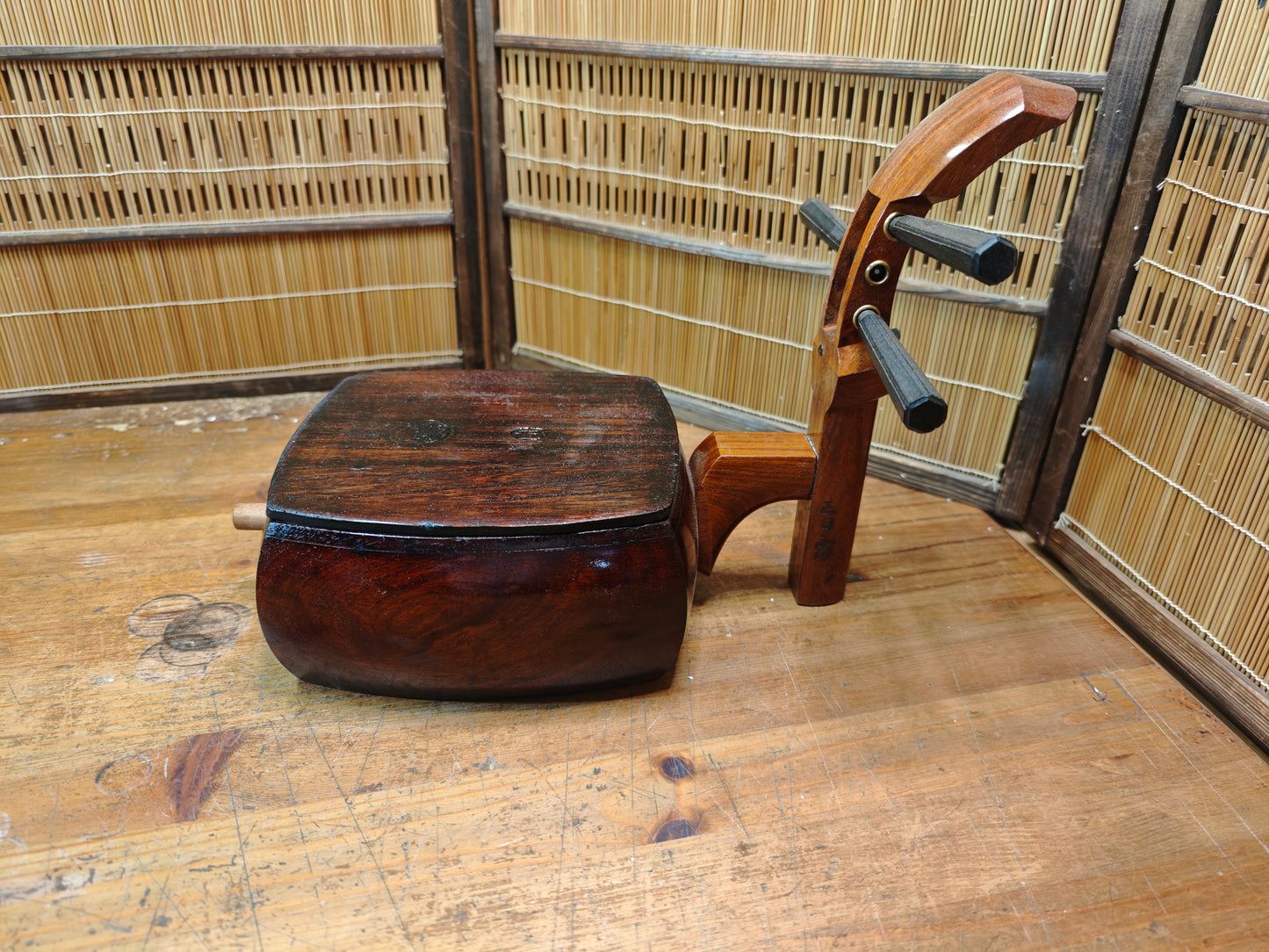 One of a Kind Japanese Shamisen Bonsai Table Kadai Wood Vintage Rare