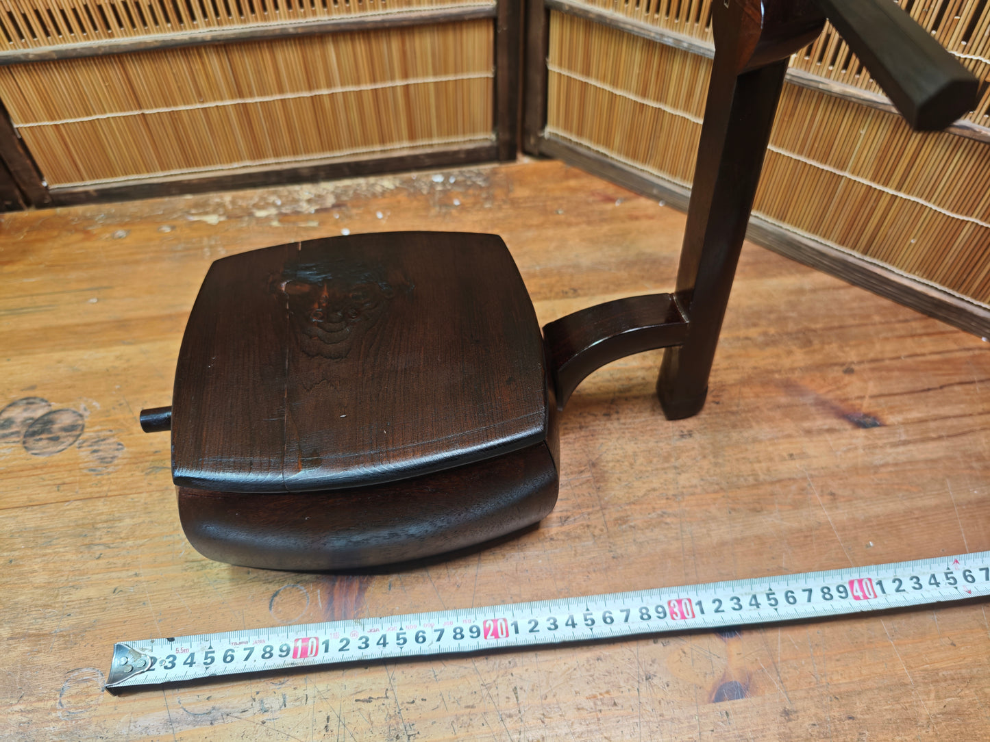 One of a Kind Japanese Shamisen Bonsai Table Kadai Handmade Art Display Stand