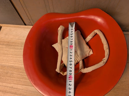 1850s Japan Lacquered Jingasa Helmet Tokugawa Mitsuba Aoi Mon Rare Edo Samurai