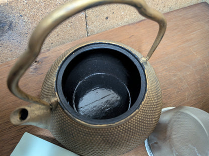 1970s Nambu Cast Iron Teapot Japan Handmade Unused Tetsubin Rare Find