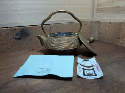 1970s Nambu Cast Iron Teapot Japan Handmade Unused Tetsubin Rare Find
