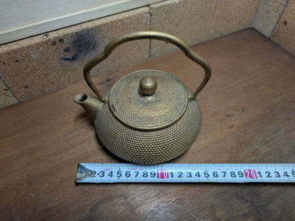 1970s Nambu Cast Iron Teapot Japan Handmade Unused Tetsubin Rare Find