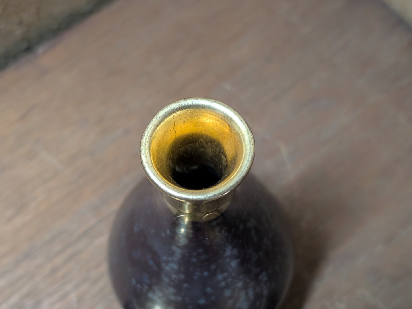 Vintage Japanese Sake Set Handmade Ceramic Gold Leaf Signed Artist Rare Full Set Japan