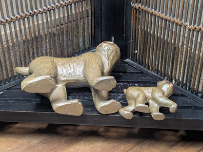 Rare 1970s Murata Hiroshi Steel Monkey Sculpture Set with Original Box