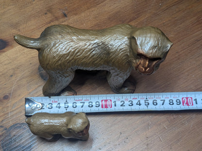 Rare 1970s Murata Hiroshi Steel Monkey Sculpture Set with Original Box