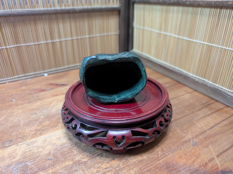 Edo Period Japanese Iron Statue 1800s Hojo Masako Daruma