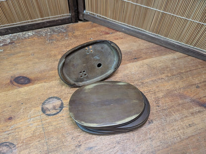 1900s Japanese Bronze Koro Incense Burner Koban Shape Mouse Auction JP