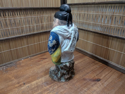 Japanese Daikokuten Statue Ceramic God of Wealth Figurine Lucky Bag Auction JP