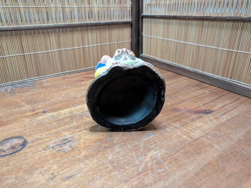 Japanese Daikokuten Statue Ceramic God of Wealth Figurine Lucky Bag Auction JP