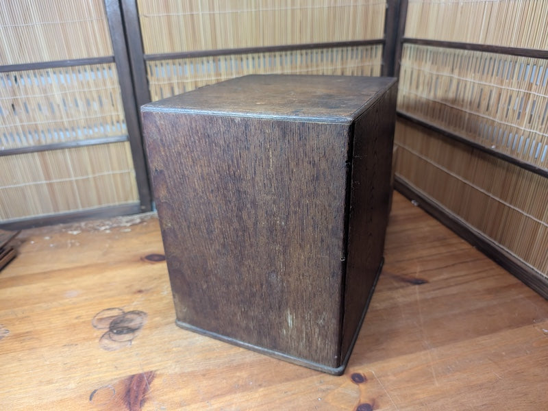 Antique Japanese Wooden Sewing Box Tansu Storage Chest Japan Organizer
