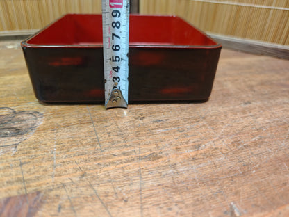 1940s Japanese Wajima Lacquer Jubako Bento Box Urushi Box