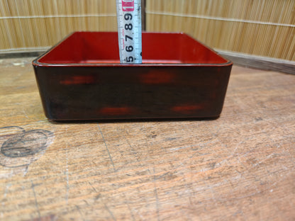 1940s Japanese Wajima Lacquer Jubako Bento Box Urushi Box