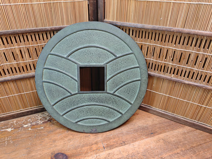 Rare Japanese Steel Coin Sculpture 1949 Forged by Swordsmith Artisan