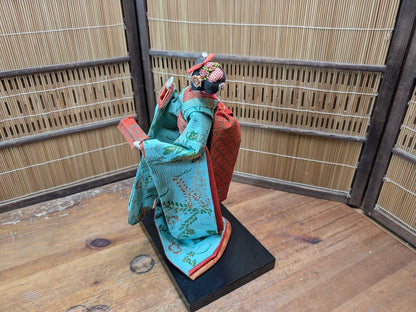 Rare Japanese Geisha Doll Traditional Kimono Mid Century Collectible
