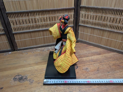 Rare 1950s Japanese Geisha Doll Tin Wire & Wood Figure Silk Kimono Auction Japan