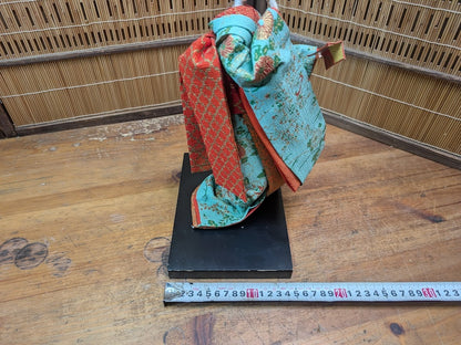 Rare Japanese Geisha Doll Traditional Kimono Mid Century Collectible