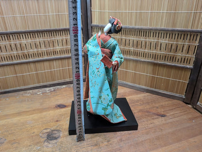 Rare Japanese Geisha Doll Traditional Kimono Mid Century Collectible