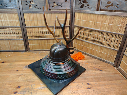 Rare 1950s Japanese Kabuto Katana Stand Cast Iron Signed Auction JP